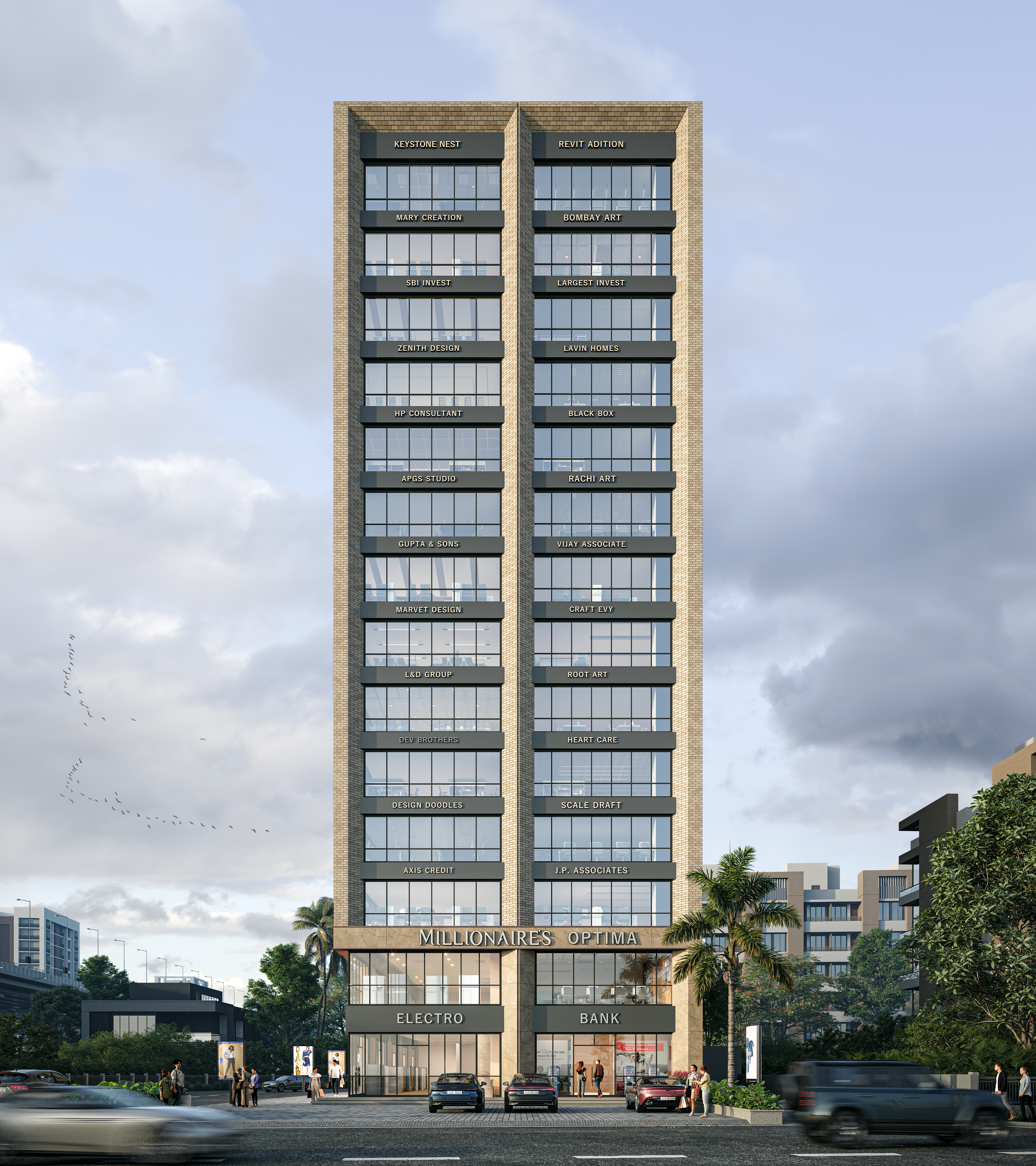 Double-Glazed Ultra-Reflective Facade